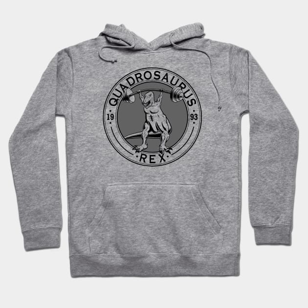 Quadrosaurus Rex Gym Hoodie by TheTome